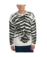 65 MCMLXV Unisex Cream Zebra Animal Print Sweatshirt - £52.08 GBP