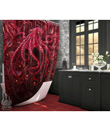 Gore &amp; Blood Monster Octopus Shower Curtain, Halloween, Horror Bathroom ... - £56.10 GBP