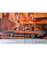 Mercury Lincoln Continential Tradition Formal dinner 1964 Vintage Print AD - $11.48