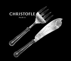 Christofle silver plated vintage set of 2 pieces Art Deco style &quot;The &#39;Dolphin&quot; - £93.64 GBP
