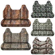 Camouflage seat covers Fits Ford F250 truck 93-98 front bench W/ Molded Headrest - $89.99