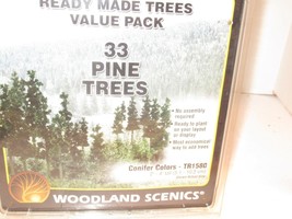 WOODLAND SCENICS- TR1580 - 33 PINE TREES - 2-4&quot; NEW- H1 - $27.79