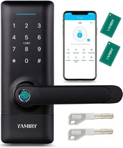 Smart Door Lock, Yamiry Smart Door Handle, Biometric Fingerprint Door Lock, - $103.99