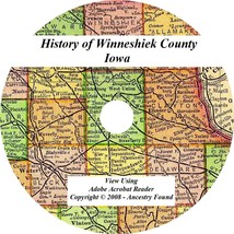 History &amp; Genealogy Winneshiek County Iowa Decorah Ia Biographies Families - £4.69 GBP