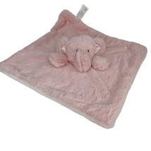 Kelly Toys Elephant Lovey Security Blanket Rattle Pink 14.5&quot; x 14.5&quot; - £19.98 GBP