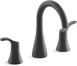 Kohler 27390-4-BL Simplice Widespread Bathroom Faucet 1.2 gpm - Matte Black - £221.81 GBP