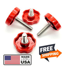 M10 Clamping Thumb Screws with Red Rosette Multiple Sizes Industrial Grade 10mm - £9.36 GBP+