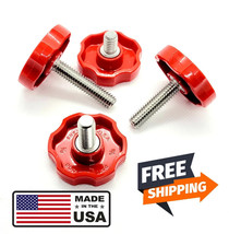 M10 Clamping Thumb Screws with Red Rosette Multiple Sizes Industrial Gra... - $240.24 MXN+