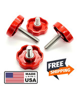 M10 Clamping Thumb Screws with Red Rosette Multiple Sizes Industrial Gra... - $17.26 CAD+
