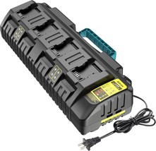 for Dewalt Charger DCB104 YEX-BUR 4 Ports Battery Charger for dewalt 14.4v-20v - $77.99