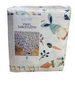 Easter Gnome Pattern Vinyl Tablecloth 60x84Inch Oblong Table 6-8 Seats - $24.28 CAD