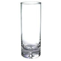 10.5 Mouth Blown Crystal European Made Cylinder Vase - £96.77 GBP