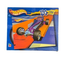 Mattel Hot Wheels Car Puzzle 100 Piece Ages 5-8 Complete - $22.23