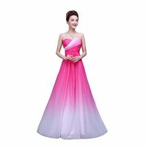 Kivary Sweetheart Long Ombre Chiffon Prom Dresses Formal Evening Gown Hot Pink W - £62.27 GBP