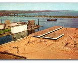 St Lawrence Seaway Duluth Superior Harbor Minnesota MN UNP Chrome Postca... - $3.91