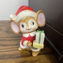 VTG Mid-Century Taiwan HomeCo Holiday Christmas Mouse 4&quot; - £6.12 GBP