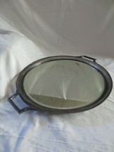 Antique Pairpoint Mfg Co Quad Plate Beveled Mirror Serving Tray Handles - £99.91 GBP