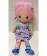 Zapf Creation Mooshka Fabric Doll Plush Stuffed Pink Hair Brown Eyes 14&quot; - £11.43 GBP