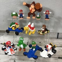 Nintendo Super Mario Bros Mixed Lot 12 Figures Kart Racers Donky Kong McDonalds - £23.73 GBP