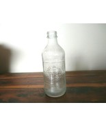 10 OZ EMBOSSED PEPSI COLA CLEAR GLASS BOTTLE NO REFILL DISPOSE OF PROPERLY - £4.28 GBP