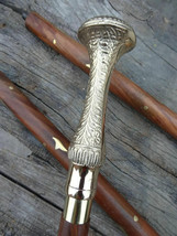 Vintage Nautical Wooden Walking Stick Long Knob Handle Handmade Adjustable Cane - £46.73 GBP