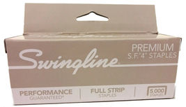 Acco Swingline Premium S.F. 4 Staples, Full Strip, Standard 1/4&quot; (5000 Count) - £11.82 GBP
