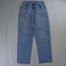 Vtg 90s Guess? 34 x 34 High Waist Tapered USA Made Stonewashed Denim Jeans - £47.06 GBP