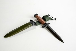 WWII M3 Trench Knife 12&quot; Special Forces Combat Dagger &amp; M8A1 Hard Scabbard - £21.07 GBP