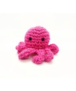 New Handmade Crotchet Amigurumi Octopus Stuffed Plush Doll Pink Ocean Sea  - £6.95 GBP