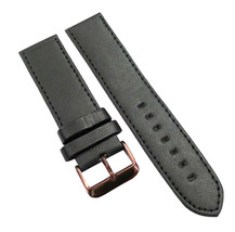 22mm Genuine Leather Watch Band Strap Fits Swiss Military Black Pin-W84 - £10.32 GBP