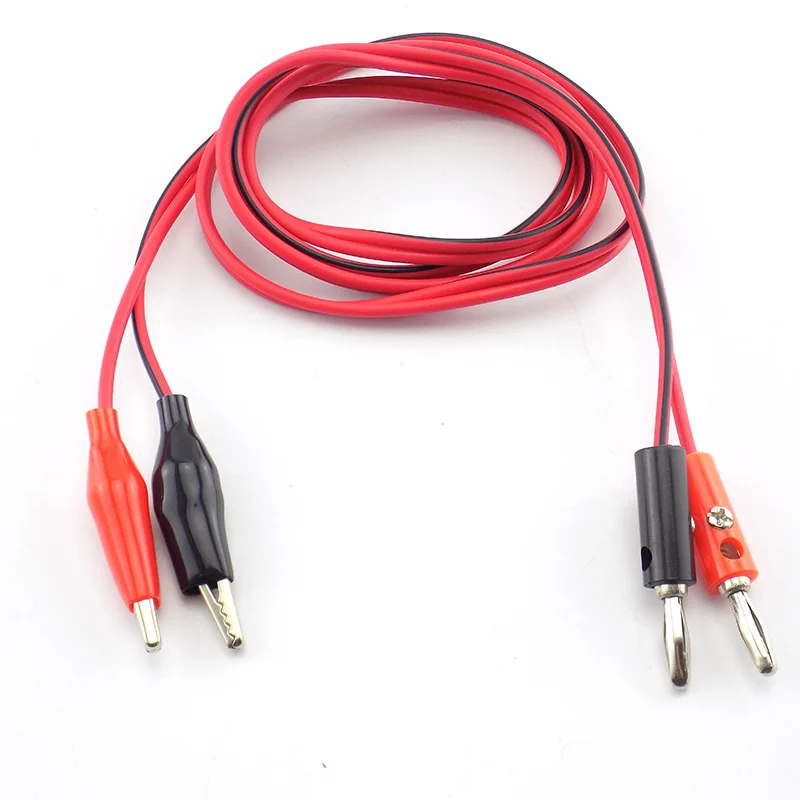 House Home 1/2 Pair 4mm Banana A with Alligator Clip electric to AV Electrical C - £19.98 GBP