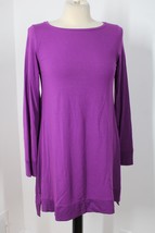 Eileen Fisher SP Purple Hi-Low Jersey Long Sleeve Tunic Top - $36.10