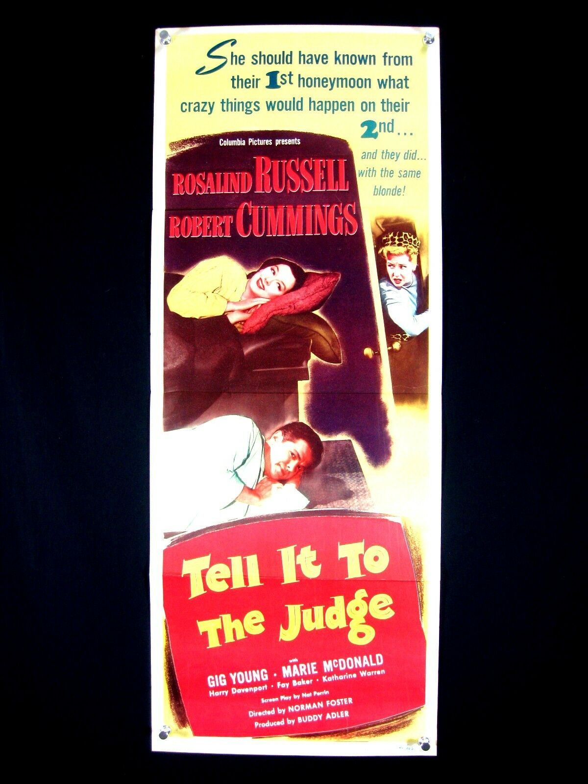 Primary image for TELL IT TO THE JUDGE-ROSALIND RUSSELL-1949-ORIG INSERT VF