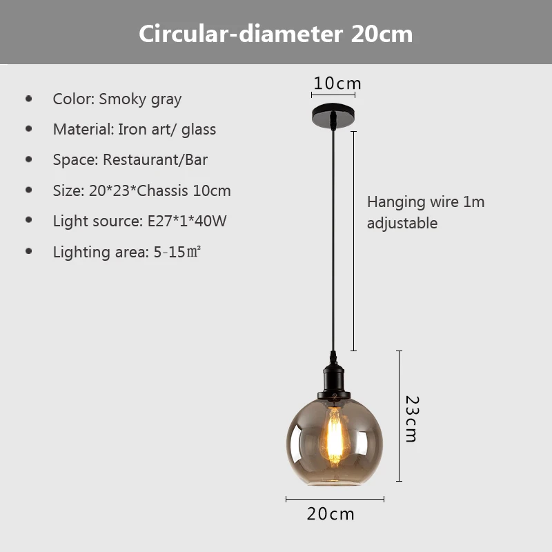 hanging loft Gllustre Pendant Light E27/E26 for Kitchen Restaurant room Lamp In - £220.75 GBP