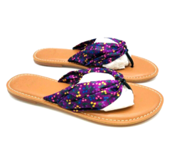 Matilda Jane Toes In The Sand Sandals- Purple Floral, US 8 - £14.70 GBP
