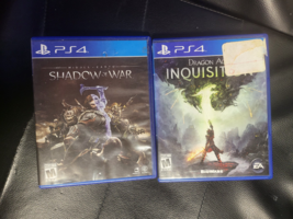Lot Of 2 :Middle Earth: Shadow Of War+ Dragon Age Inquisition PS4 - £5.48 GBP