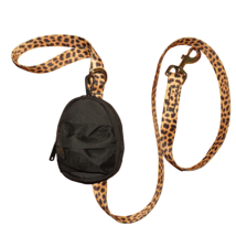 Pootsle Signature Collection Leopard Dog Leash + Mini Backpack Poo Bag D... - $29.99