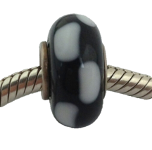Authentic Chamilia Murano Glass Retired Geometry Bead Charm, No Logo, New - $374.29 MXN