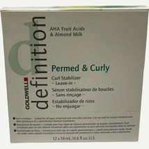 4 BOXES GOLDWELL Definition Permed and Curly Leave-in Curl Stabilizer (12 each) - £17.69 GBP