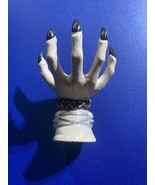 Witch Hand Halloween Prop Statue Holder Gothic Ornament Goth Plaster And... - $17.81