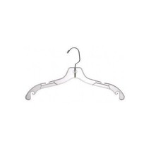 New Clear Plastic Dress Hanger 17&quot; box 100 pcs - £43.43 GBP