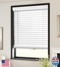 LazBlinds 2in Cordless Faux Wood Blinds Room Darkening Royal Valance Ins... - $64.17