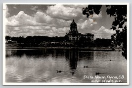 Pierre South Dakota State House RPPC Miller Studio Postcard C27 - £9.35 GBP