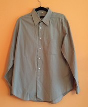 VGC Soprani Beige Button Down Shirt 100% Cotton SZ 16.5/42 Made in Italy - £27.25 GBP