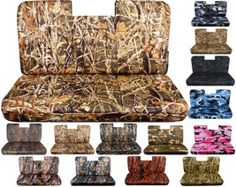 Fits Ford F150 Front Bench 1987-1991 w Armrest & Molded Headrest Camouflage - £70.81 GBP