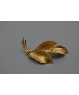 12 Karat Gold Filled Leaf Brooch Three Leaves BB Binder Brothers 1930s C... - £26.43 GBP