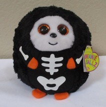 TY Beanie Ballz Spooky the Skeleton 5 inch Plush Ball NEW - £11.62 GBP