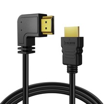 HDMI Cable Left Angle 90 Degree (3FT) Supports Ultra HD 4K Full HD 1080p - £20.17 GBP
