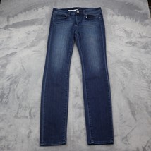 Tahari Pants Womens M Blue Skinny Dark Wash Denim Button Zip Mid Rise Pocket - £28.10 GBP