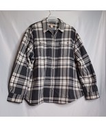 Duluth Trading Co. Shirt Jacket Mens 2XL Black/White Plaid Outdoor Lumbe... - $751.91 MXN